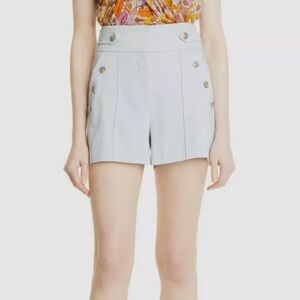 Veronica Beard Shorts Vapor Pine Stretch linen shorts